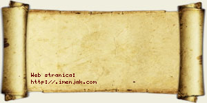 Hana Popov vizit kartica